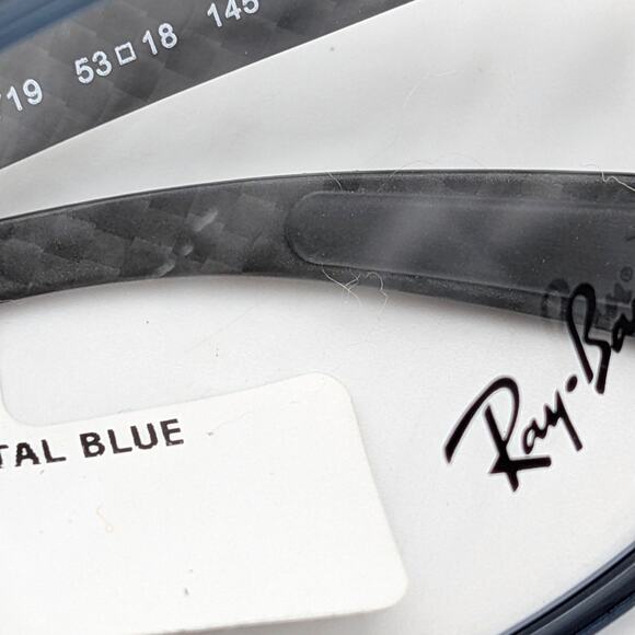 Ray Ban ORX8908 Crystal Blue 5719 53 Unisex Rectangle Eyeglasses - Picture 4 of 8